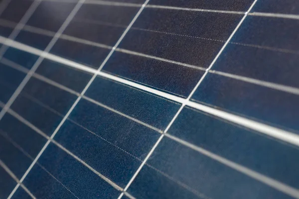 Detalhes Painel Solar Módulo Fotovoltaico Para Energia Verde Alternativa Energia — Fotografia de Stock