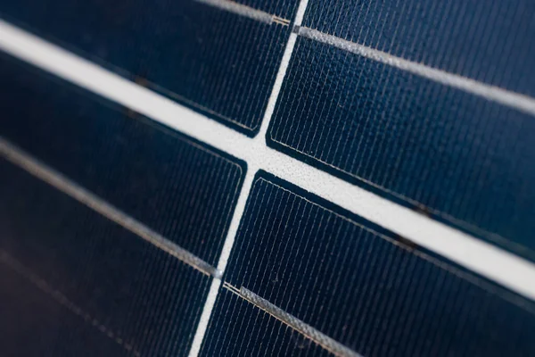 Células Painel Solar Fechar Energia Alternativa — Fotografia de Stock