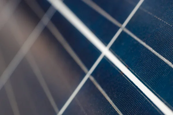 Primer Plano Del Panel Energía Solar Panel Fotovoltaico — Foto de Stock