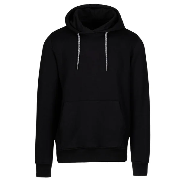 Front View Black Ghost Hoodie Perfect Logo Mockups — Stock Photo, Image