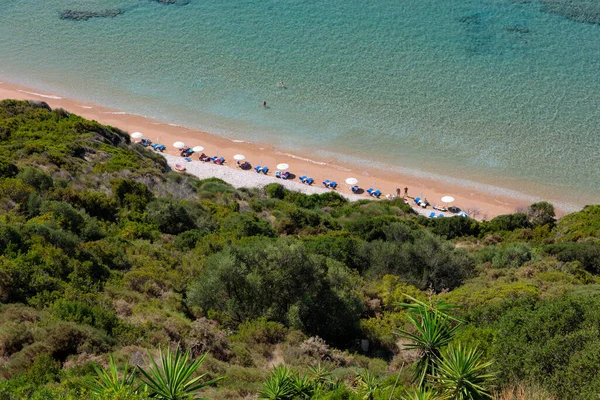 Mirtiotissa Raj Dla Naturystów Najczystszy Zakątek Korfu — Zdjęcie stockowe
