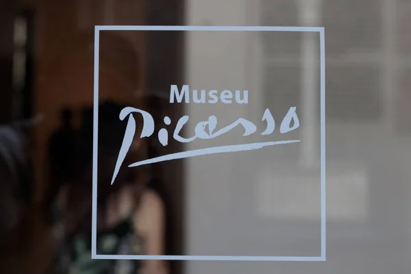 Barcelona Spain August 2023 Picasso Museum Entrance Logo Barcelona Stock Image