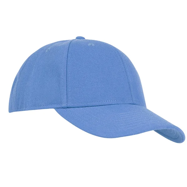 Fashionable Blue Baseball Cap Isolated White — Stock Photo, Image
