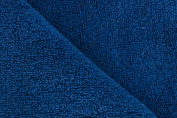 Blue Micro Fiber Fabric Towel Textured Background