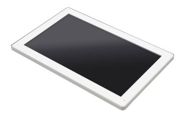 Boş Ekranlı Modern Beyaz Tablet.