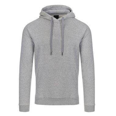 Klasik Grey Pullover kapüşonlusu. Bir mankenin üzerinde hayalet fotoğrafı.