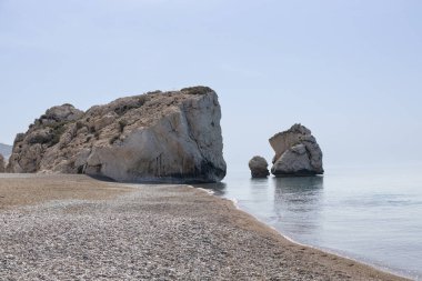 Aphrodites Rock on Cyprus Coast. clipart