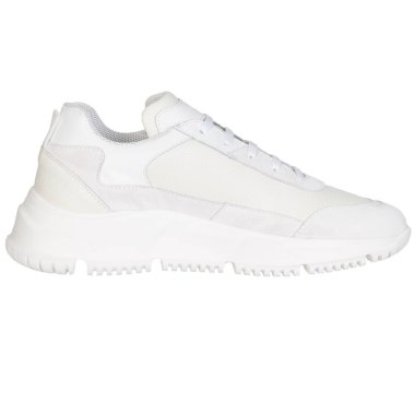 Topuklu Beyaz Deri Spor Ayakkabılar