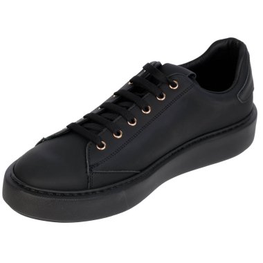 Bağcıklı Siyah Sıradan Spor Ayakkabı