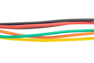 Yatay Çok Renkli Elektrik Kabloları