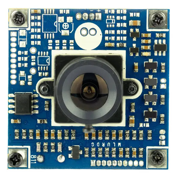 stock image Front View of Small Camera Module