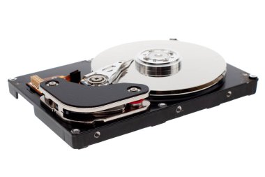 Beyaz Arkaplanda Disk Sürücüsü Aç