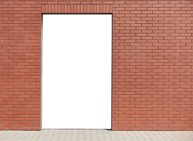 Boş Kapı Çerçeveli Tuğla Duvar