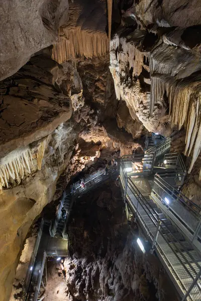 stock image Elevated Walkway in Su Mannau Cave