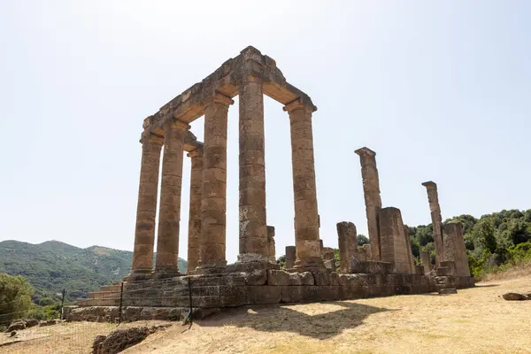 stock image Ruins of Roman Temple in Sardinia