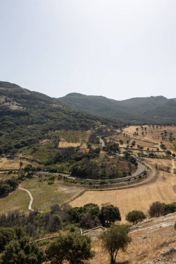 Casteddu Etzu Kalesi 'nin Sardunya' ya bakış açısı