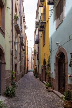 Bosa Sardunya 'daki Antika Sokak