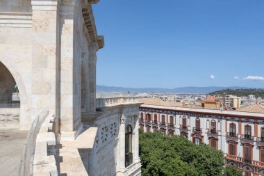 Scenic View from Bastione Saint Remy in Cagliari clipart