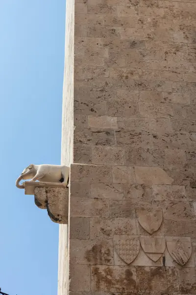 stock image Elephant Sculpture at Bastione Saint Remy in Cagliari