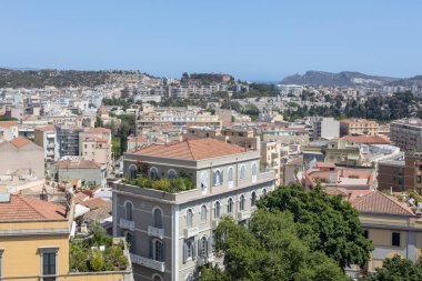 Saint Remy Sardinya Kalesi 'nden Cagliari Şehri