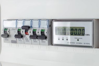 Devre Kesicili Modern Elektrik Ölçer Paneli