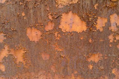 Soyulmuş Boyalı Paslı Metal Yüzey