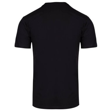 Siyah Tişört Arka Görünümü İzole Edildi