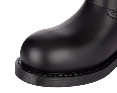 Black Shoe Tip and Sole Close Up clipart