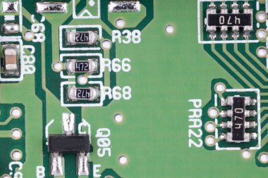 Elektronik dirençleri PCB 'de kapat