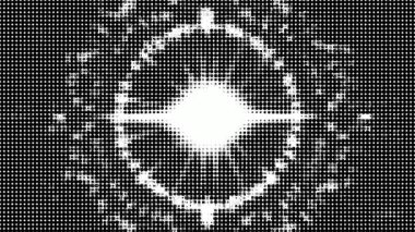 Yarım tonlu canlandırmada soyut hareketli mandala