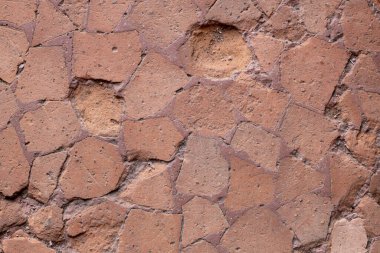 Yıpranmış Clay Mozaik Yer Yüzeyi