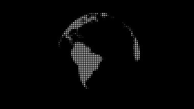 Kıtalar Haritası ile Yarı Ses Küresi Döndürülüyor