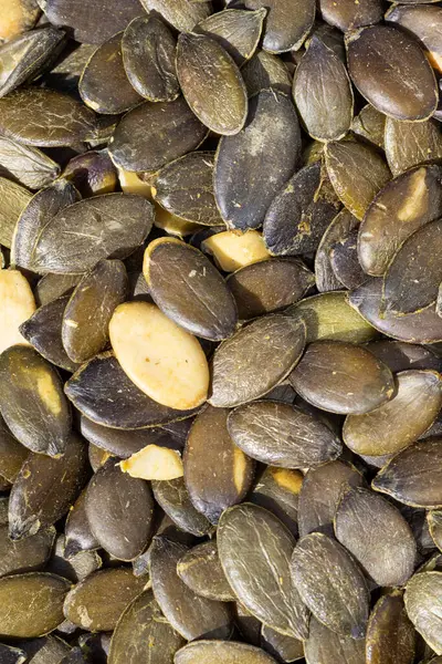 Çiğ Balkabağı Tohumları Macro Manzarası