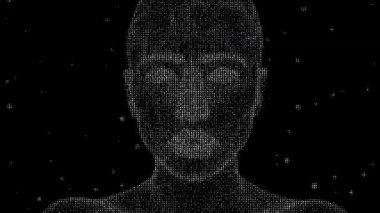 Parçacıklardan Yapay Zeka Yüzü.