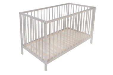 Modern Bej Tahta Bebek Beşiği İzole Edildi