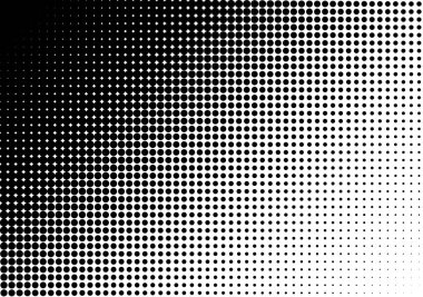 Yarı Tonlu Noktalar Siyah Gradyanlı Desen