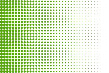 Dairesel noktalı yeşil yarım ton gradyanı