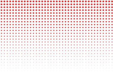 Kırmızı yıldız deseni aşağı kayıyor