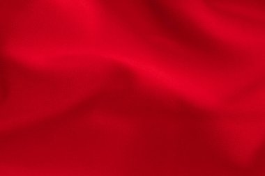 Kırmızı kumaş tekstil dokusu. Yakın plan.