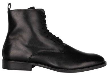 Siyah Deri Ayakkabı Bağcığı