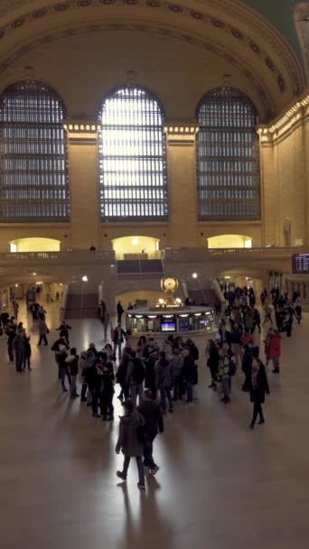 Nova York Novembro 2019 Passageiros Turistas Grande Estação Central Nova — Vídeo de Stock