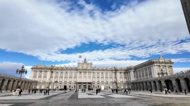 Königspalast Madrid Eine Atemberaubende Tour Durch Die Spanische Monarchie — Stockvideo