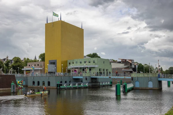 Groningen Niederlande Juli 2022 Futuristisches Museum Moderner Kunst Der Nähe — Stockfoto