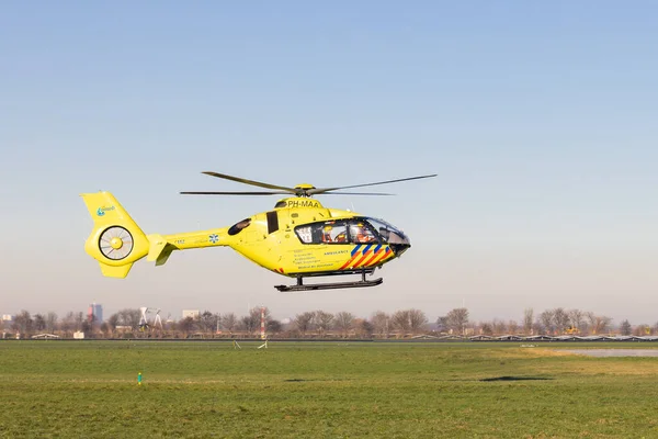 stock image Rotterdam, The Netherlands - December 14, 2022: Dutch trauma helicopter at Rotterdam Airport Zestienhoven