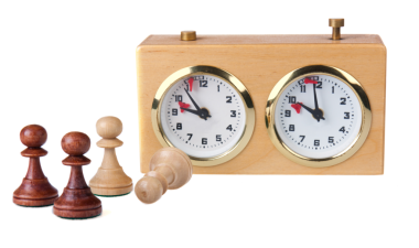 Tahta satranç saati, şeffaf arkaplan