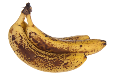 Olgunlaşmış muzlar, şeffaf arkaplan