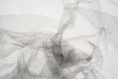 Abstract Texture Crumpled Polyethylene White Grey Background,Pattern Crease Plastic Bag with Sun Shine Backdrop,Film Wrap Grunge,Overlay Poster Tape Card Foil Paper Sticker Mockup Pack Wrapper