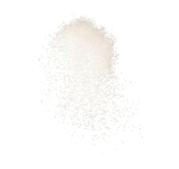 Falling Sea Salt Isolated White Background Selective Focus — Stock Photo, Image