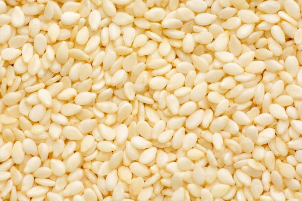 Zbliżenie Wielu Nasion Sezamu Białego Tło Nasion Sezamu — Zdjęcie stockowe