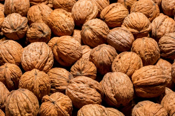 Velká Skupina Ořechového Ovoce Pozadí Kvalitní Fotografie Stock Obrázky